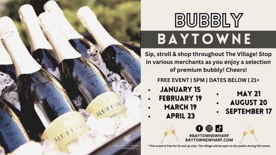 Bubbly Baytowne Event